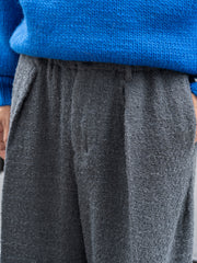 nonnotte / 針織褲超寬 -YAKNatural × TopGray-