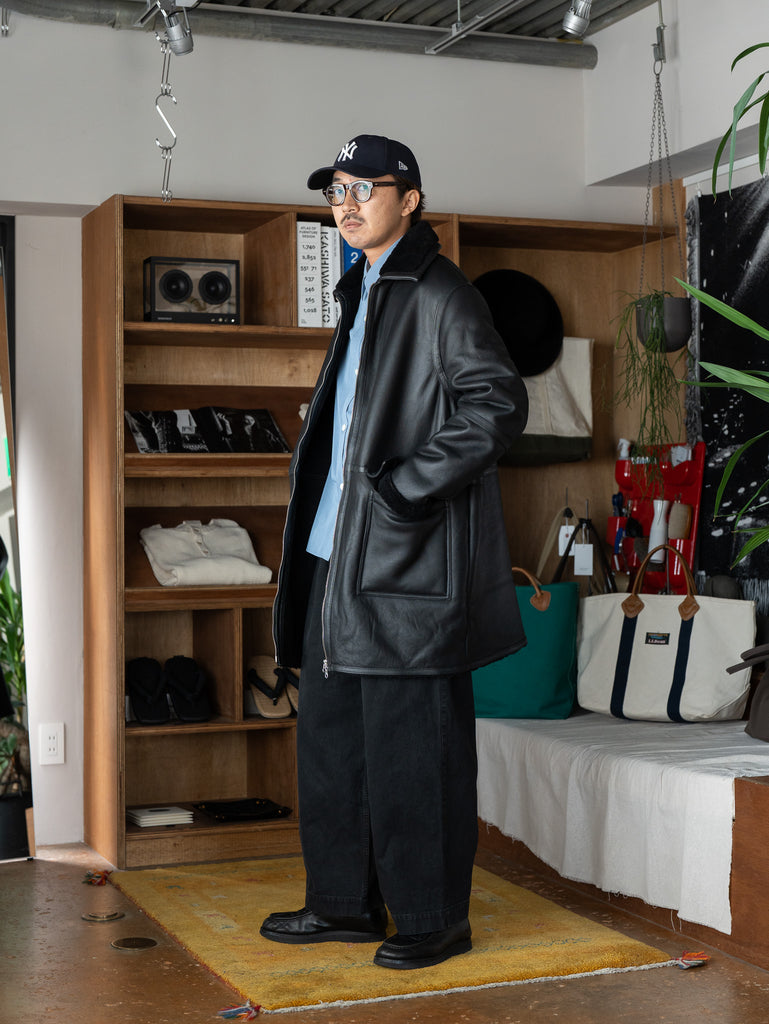 ANOTHER ASPECT / ANOTHER Shearling Jacket 1.0 -Black-