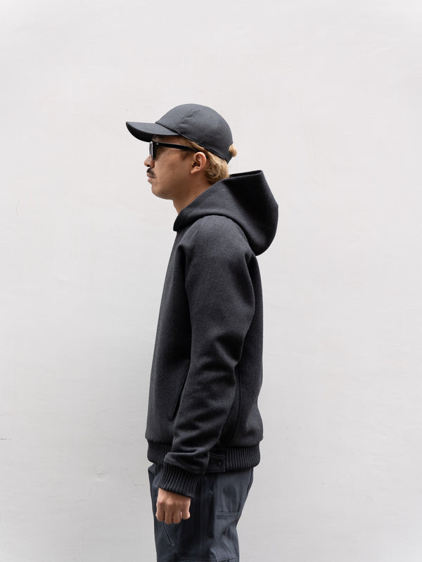 OPPOSE DUALITY /  Keepers Tweed Hoodie-Black-