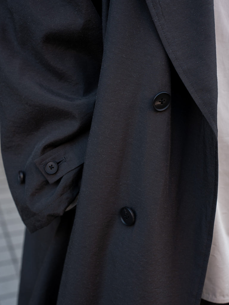 nonnotte / Draping Overcoat Type A -Black Sand-