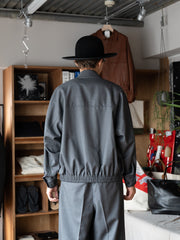 nonnotte / Draping Big Yoke Raglan Drizzler Jacket -Charcoal Top-