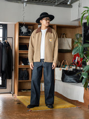 RICE NINE TEN / HAND MADE KNITTING DETROIT JACKET -TAN-