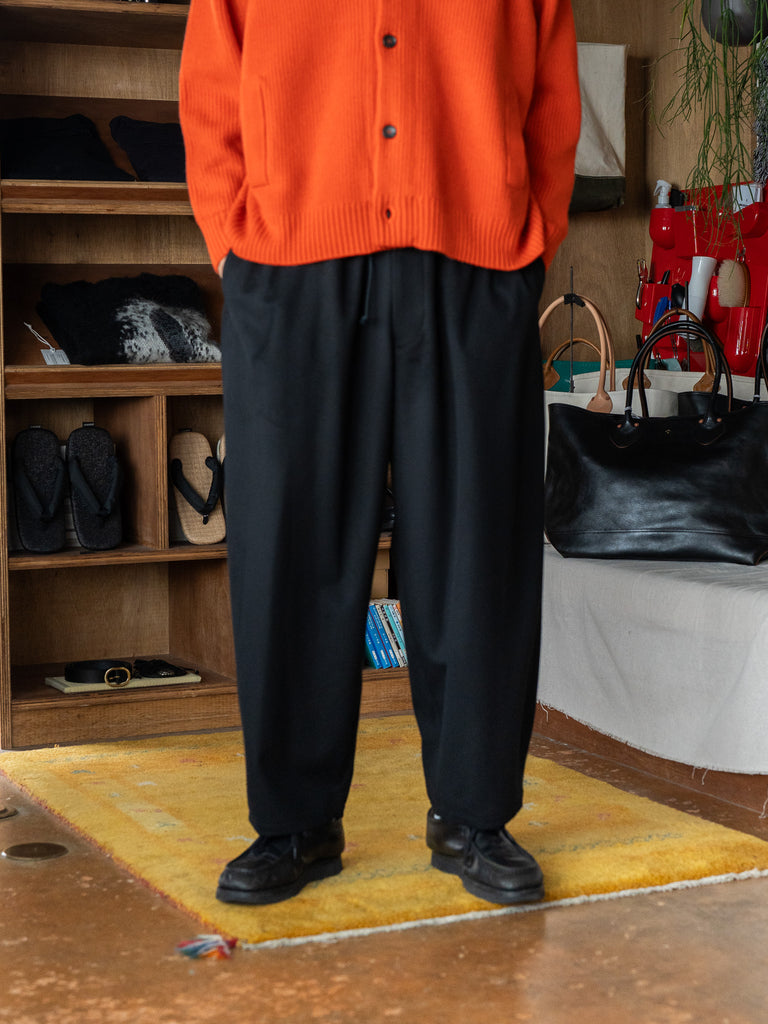 THE DAY /  SUPER 180’s EASY TROUSERS -BLACK-