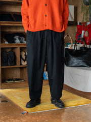 THE DAY /  SUPER 180’s EASY TROUSERS -BLACK-