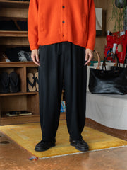 THE DAY /  SUPER 180’s EASY TROUSERS -BLACK-