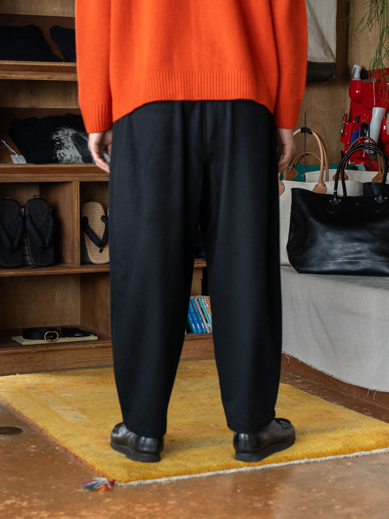 THE DAY /  SUPER 180’s EASY TROUSERS -BLACK-