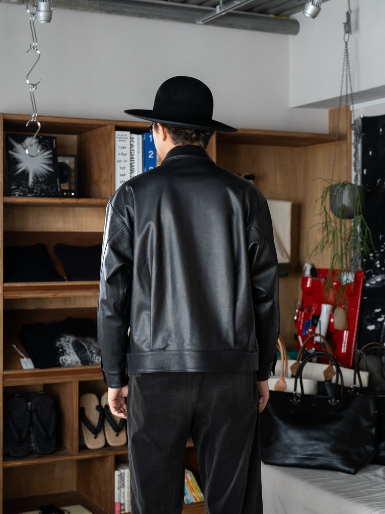 tangenet / Wagyu leather Tracker -Black-