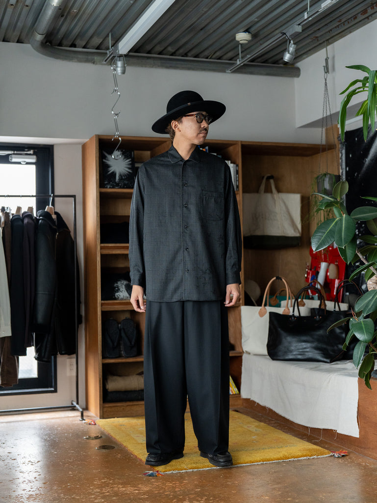 nonnotte / Dormeuse Shirt -Trace Bird Plaid-