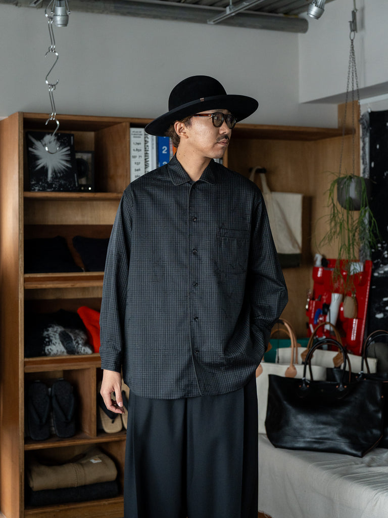 nonnotte / Dormeuse Shirt -Trace Bird Plaid-