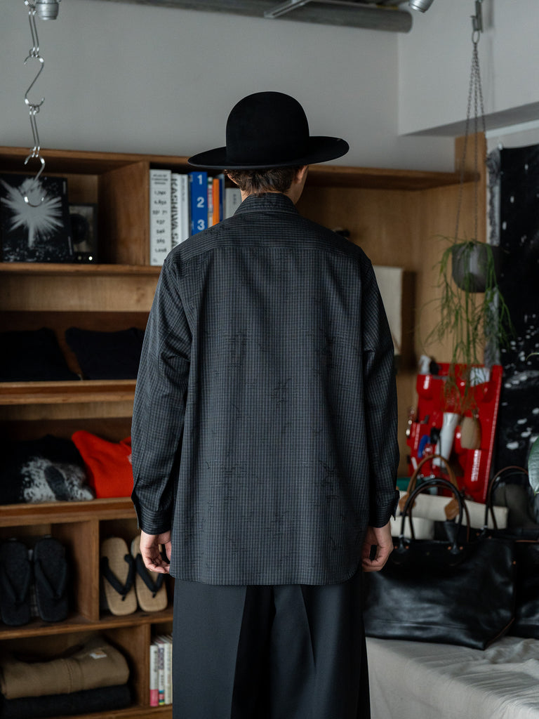 nonnotte / Dormeuse Shirt -Trace Bird Plaid-