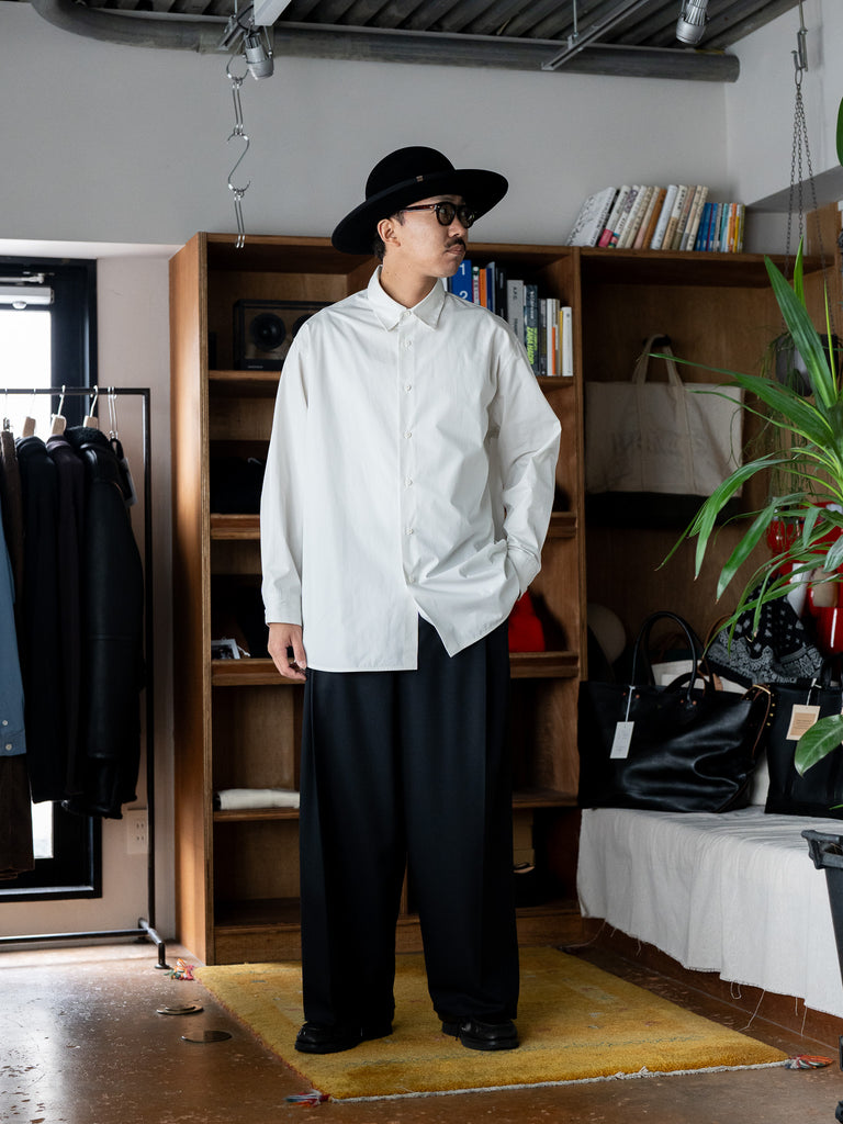 nonnotte / Oversized Shirt -Vaporous Gray-