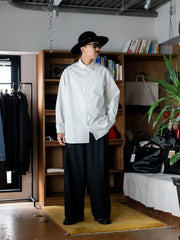 nonnotte / Oversized Shirt -Vaporous Gray-
