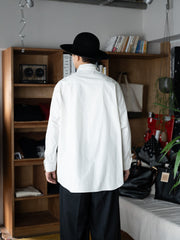 nonnotte / Oversized Shirt -Vaporous Gray-