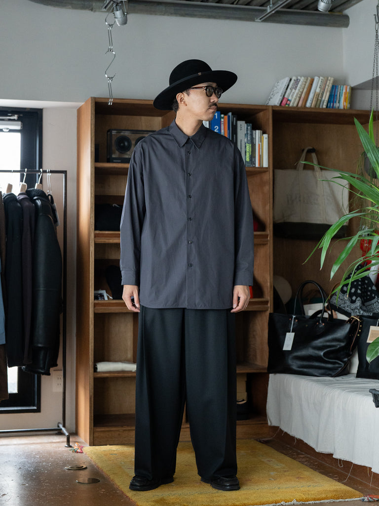 nonnotte / Oversized Shirt -Obsidian-
