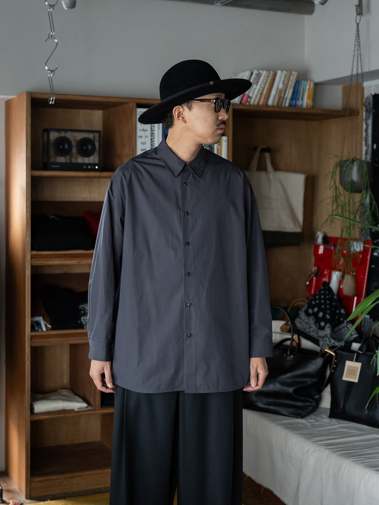 nonnotte / Oversized Shirt -Obsidian-