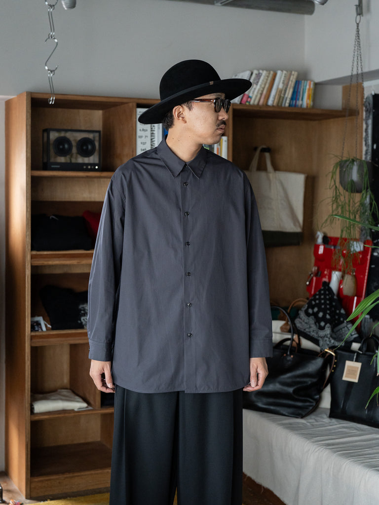 nonnotte / Oversized Shirt -Obsidian-