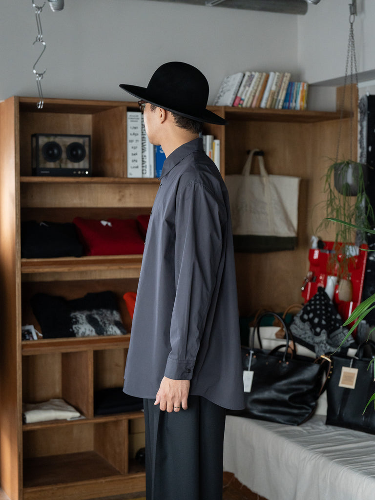 nonnotte / Oversized Shirt -Obsidian-