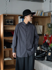 nonnotte / Oversized Shirt -Obsidian-