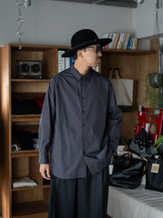 nonnotte / Oversized Shirt -Obsidian-