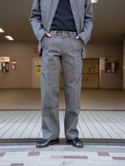 OPPOSE DUALITY / 8Pocket Panel Denim Trousers-Blue Gray-