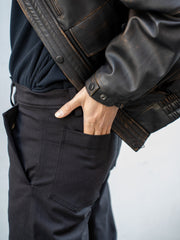OPPOSE DUALITY / L4 Pocket  Denim Trousers -Black-