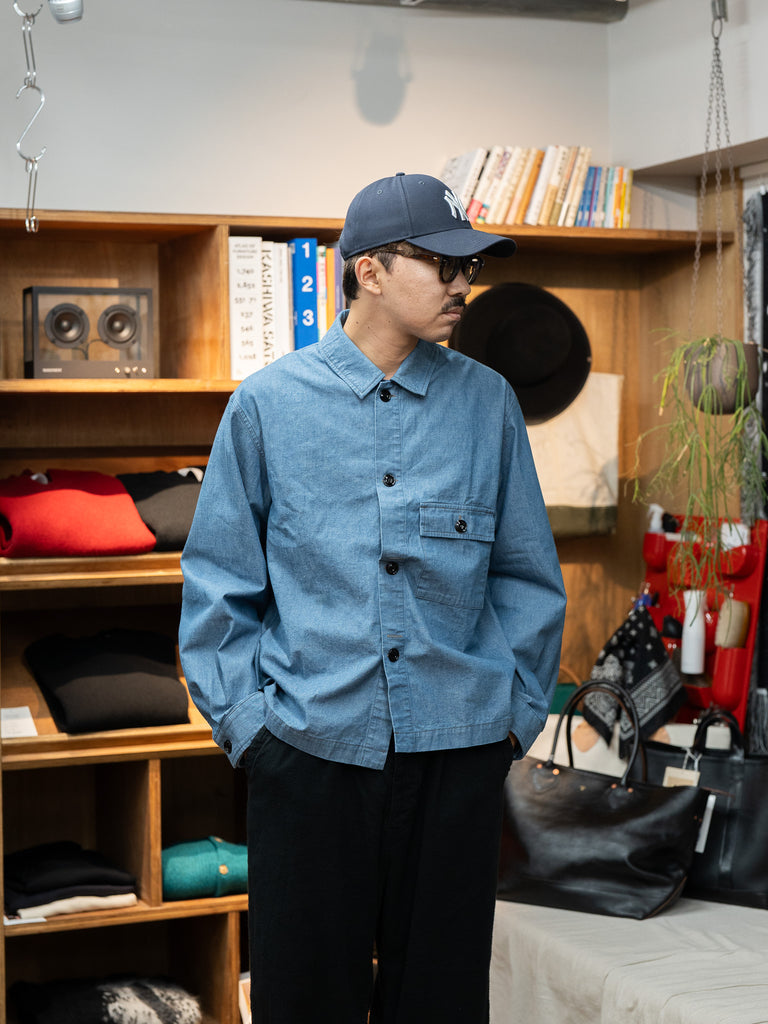 refomed /  Skip BOX SHIRT "DENIM OW" -ONE WASH-