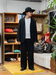 nonnotte /  N Tweed 002 N Jacket -Smoked Black-