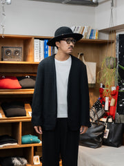 nonnotte /  N Tweed 002 N Jacket -Smoked Black-