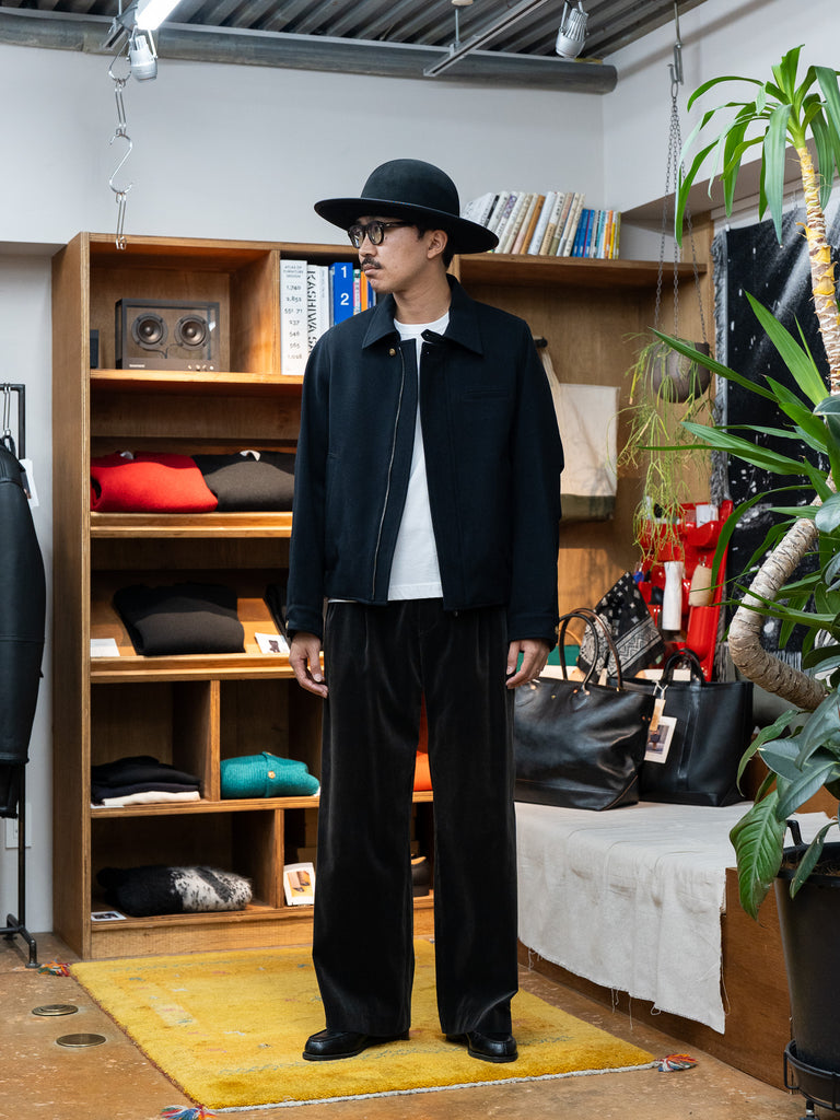 【9/19(土)発売】IRENISA / FRY-FRONT ZIP-UP BLOUSON -BLACK-