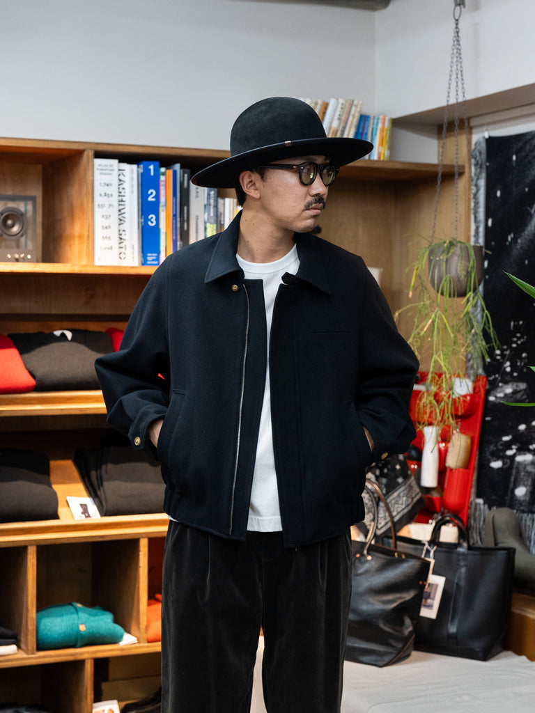 【9/19(土)発売】IRENISA / FRY-FRONT ZIP-UP BLOUSON -BLACK-