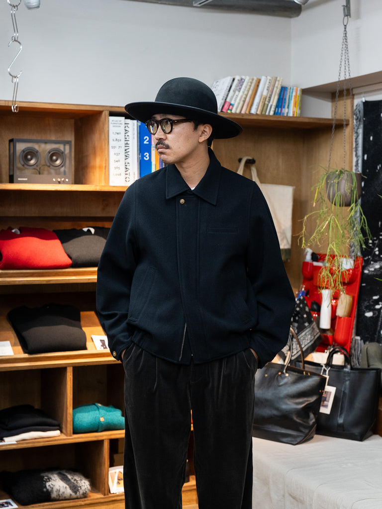 【9/19(土)発売】IRENISA / FRY-FRONT ZIP-UP BLOUSON -BLACK-