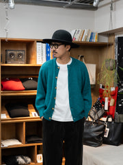【9/19(土)発売】IRENISA /  CREW-NECK KNIT CARDIGAN -GREEN-