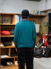 【9/19(土)発売】IRENISA /  CREW-NECK KNIT CARDIGAN -GREEN-