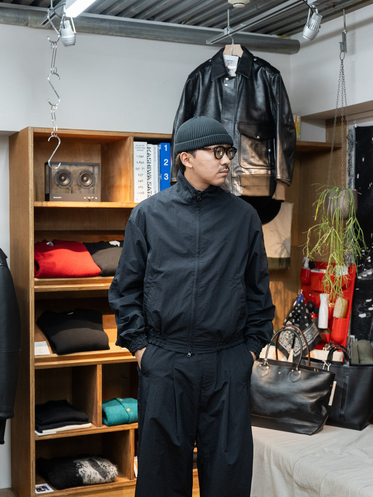 SHINYAKOZUKA / athlete jacket with Reebok -night black-