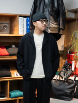 【店頭販売中】ULTERIOR / WASHED SUPER FINE WOOL VIYELLA JKT -BLACK-