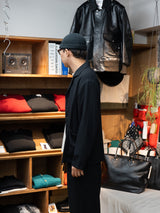 【店頭販売中】ULTERIOR / WASHED SUPER FINE WOOL VIYELLA JKT -BLACK-