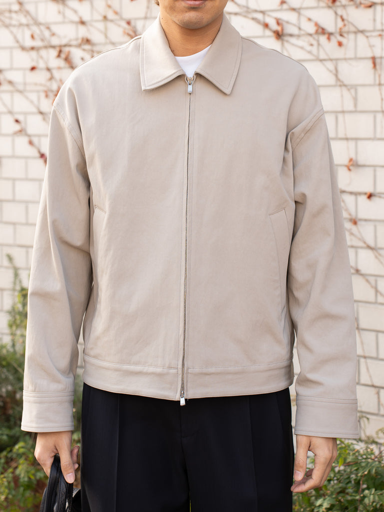 nonnotte / Zip Up Blouson -Smoke Gray-