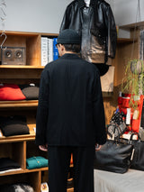 【店頭販売中】ULTERIOR / WASHED SUPER FINE WOOL VIYELLA JKT -BLACK-