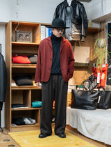【店頭販売中】ULTERIOR / WASHED SUPER FINE WOOL VIYELLA JKT -REDWOOD-