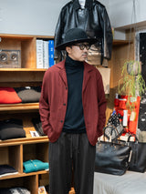 【店頭販売中】ULTERIOR / WASHED SUPER FINE WOOL VIYELLA JKT -REDWOOD-
