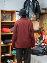 【店頭販売中】ULTERIOR / WASHED SUPER FINE WOOL VIYELLA JKT -REDWOOD-