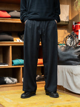【店頭販売中】ULTERIOR / WASHED W/S HERRINGBONE DRAWSTRING WIDE PANTS -CHARCOAL-