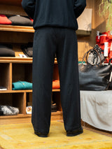 【店頭販売中】ULTERIOR / WASHED W/S HERRINGBONE DRAWSTRING WIDE PANTS -CHARCOAL-