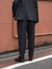 IRENISA / 兩褶寬褲 - 木炭色 -