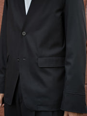 IRENISA / NO-COLLAR JAKET -BLACK-