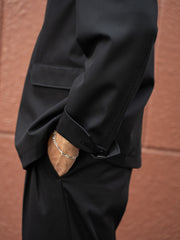 IRENISA / NO-COLLAR JAKET -BLACK-