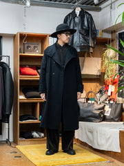 IRENISA / STAND-COLLAR COAT -BLACK-