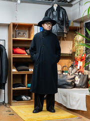 IRENISA / STAND-COLLAR COAT -BLACK-