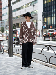 CMMN SWDN / Ilya Cardigan -Brown-