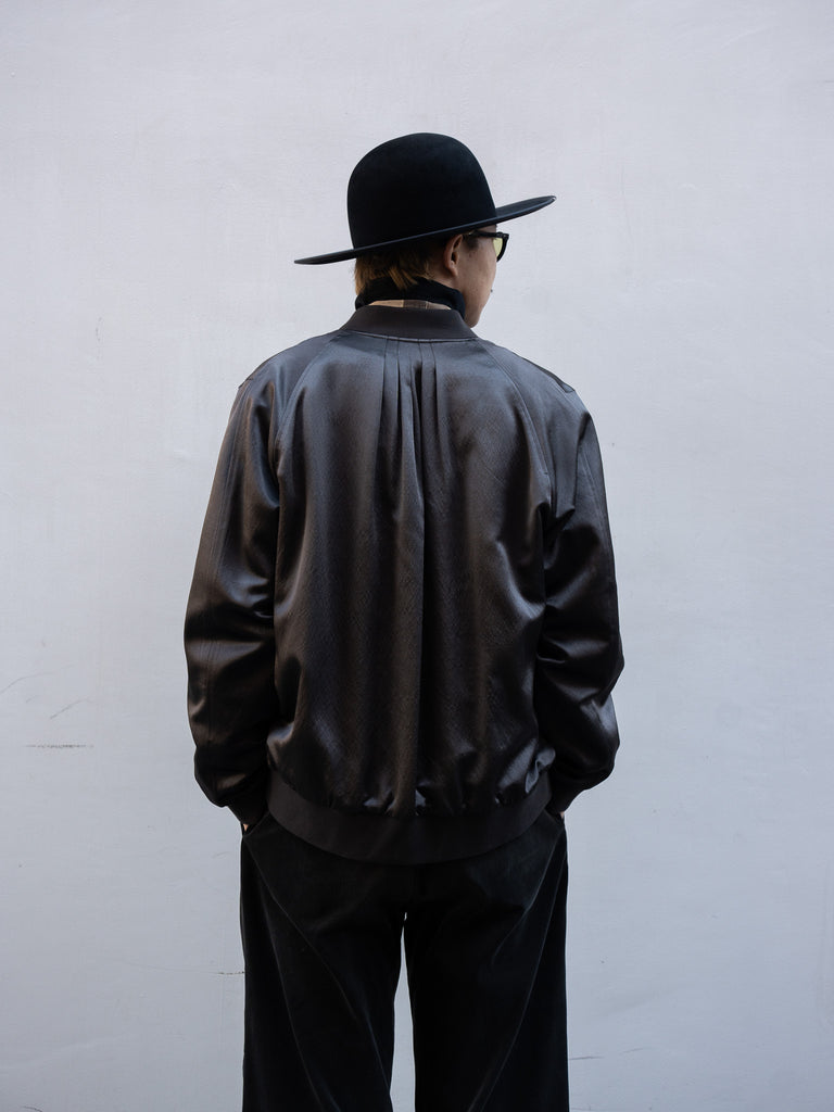 IRENISA / BOMBER JACKET -SMOKE GRAY-